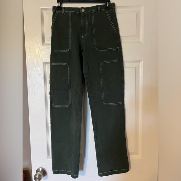 Edit By Nine Hunter Green Jeans size Small - Picture 2 of 10